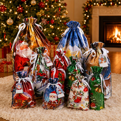 🎁LAST DAY SPECIAL PRICE: 🎅The World’s Best Christmas Gift Bag With Drawstring🎁