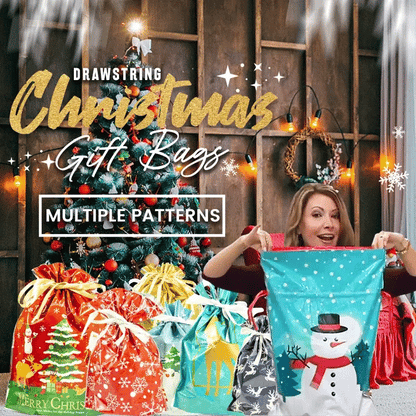 🎁LAST DAY SPECIAL PRICE: 🎅The World’s Best Christmas Gift Bag With Drawstring🎁