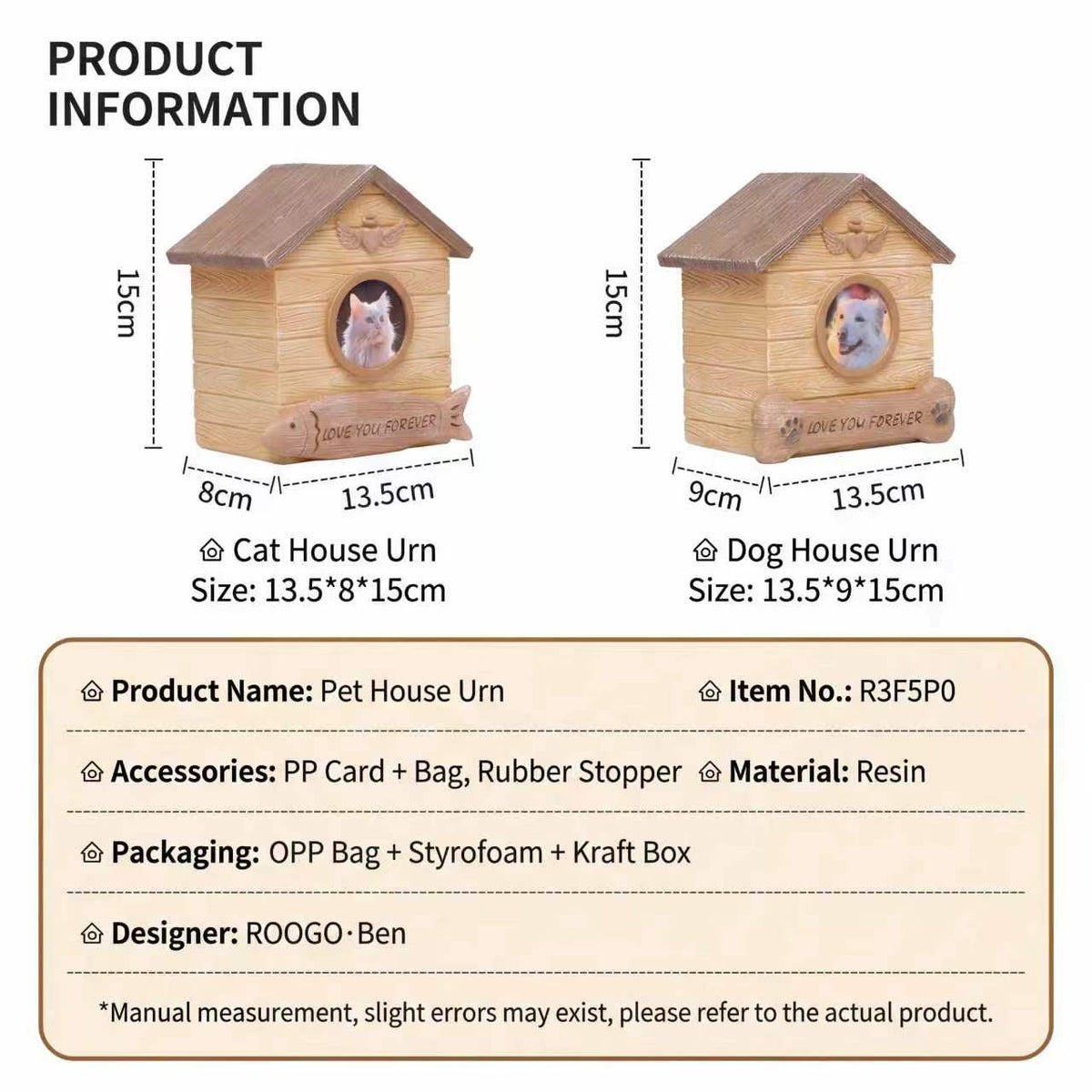 Pet Memorial Urn with Photo Frame – A Beautiful Keepsake to Honor Your Beloved Pet