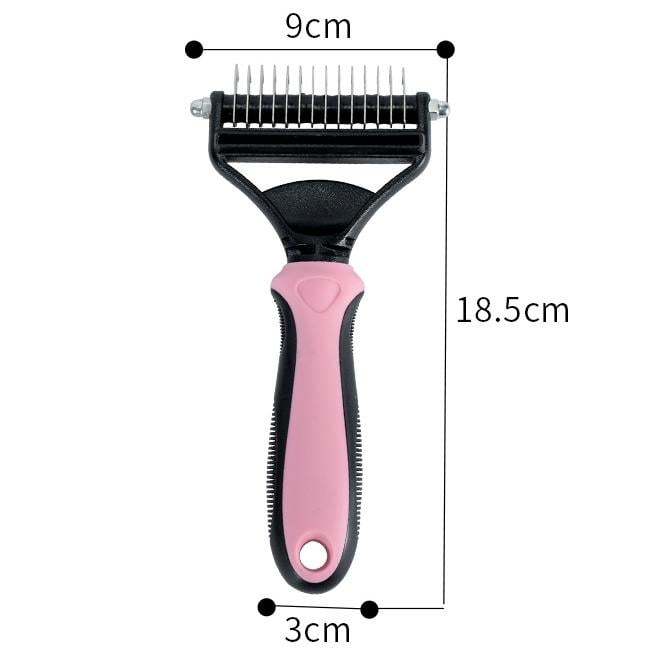 2-in-1 Professional Pet Grooming Brush for Fast, Pain-Free Deshedding & Dematting
