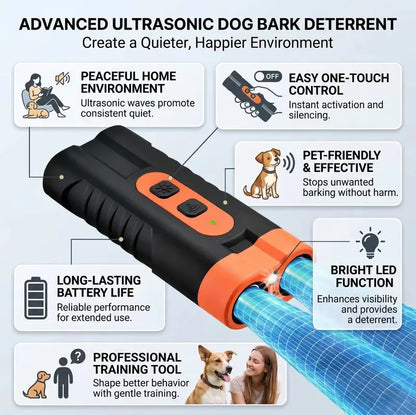 🐶Ultrasonic Dog Barking Deterrent Training Tool