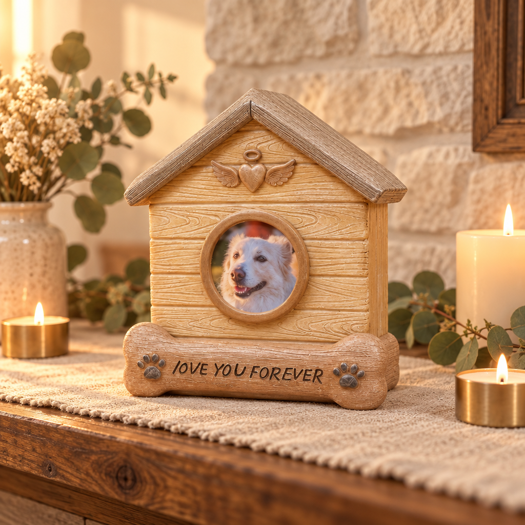 Pet Memorial Urn with Photo Frame – A Beautiful Keepsake to Honor Your Beloved Pet