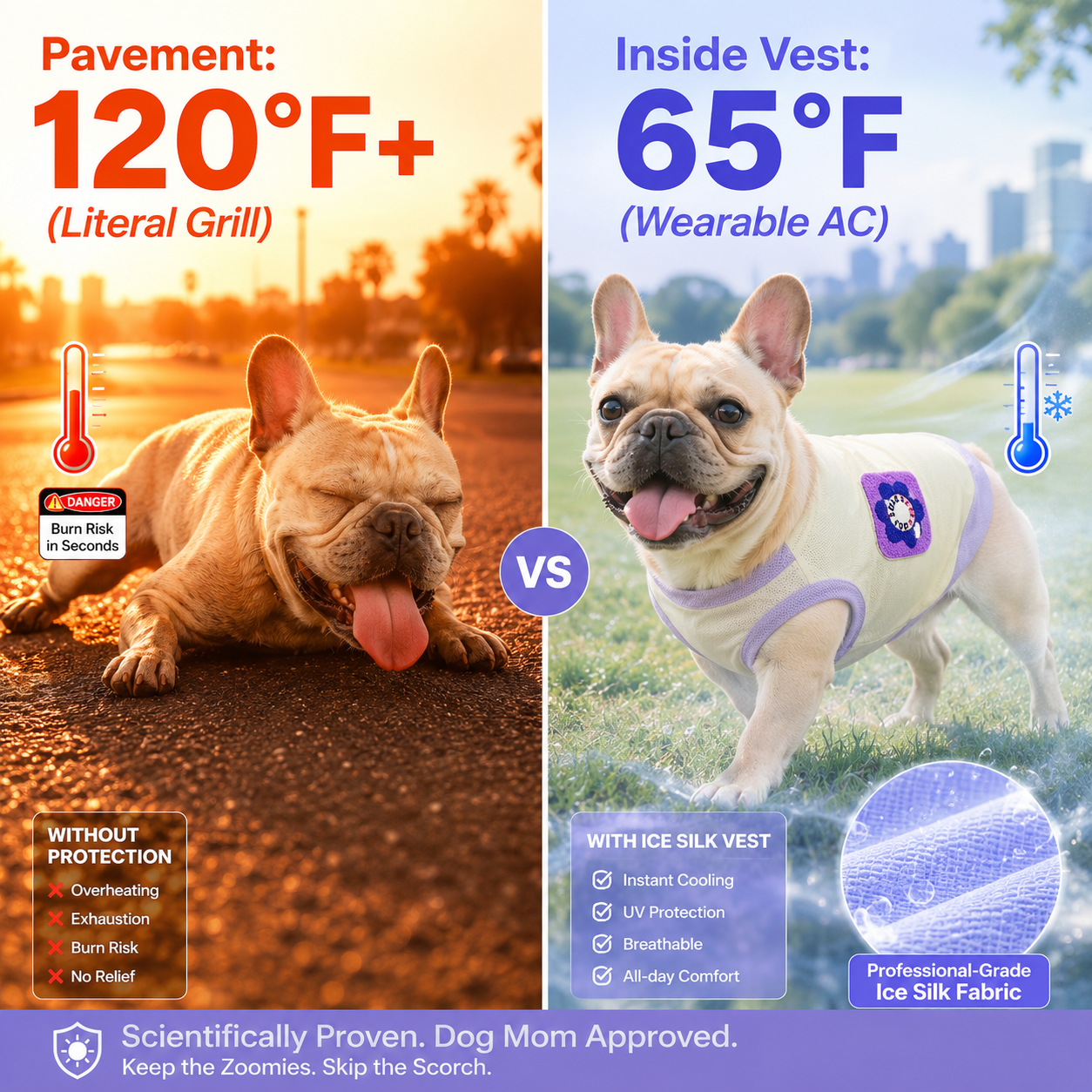 UPF 50+ Certified Canine Cooling Vest