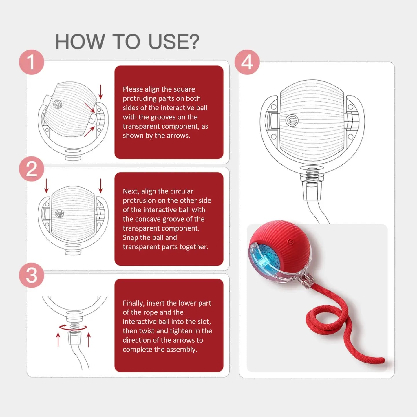 The Boredom Buster: Smart Self-Moving Ball for Bored Cats & Dogs