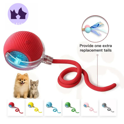 The Boredom Buster: Smart Self-Moving Ball for Bored Cats & Dogs